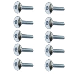 10pcs Big Flat Round Head Inner Hexagon Screw Bolt M6 6mm for Motorcycle Scooter ATV Moped Plastic Cover