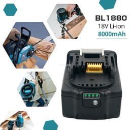New Version BL1860 BL1880B 18 V 8000mAh Li-ion Rechargeable Battery for Makita 18v Battery BL1840 BL1850 BL1830 BL1860B LXT 400