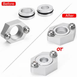 1PCS ALUMINUM MAP SENSOR ADAPTER FOR VW AUDI 1.8T FLANGE KIT GOLF GTI BEETLE JETTA A4 PIPING KIT
