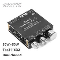 TPA3116D2 50W+50W Bluetooth 5.0 Subwoofer Amplifier Board 2.0 Channel High Power Audio Stereo AUX USB Bass CAR AMP T50L T50H
