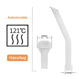 Dental Autoclavable Strong Suction Tips, Dental Duckbill Evacuation Tips Aspirator Saliva Tube Suction Tips Dental Material