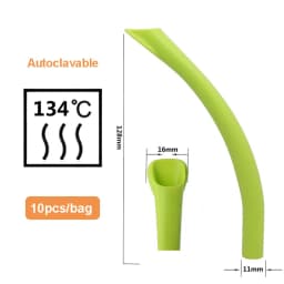 Dental Autoclavable Strong Suction Tips, Dental Duckbill Evacuation Tips Aspirator Saliva Tube Suction Tips Dental Material