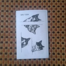 Tatoo Waterproof Cat Japanese Cute Pet Arm Semi Permanent Tattoo Cat Animal Funny Tattoo Sticker Temporary Tattoos for Men Women