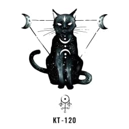 Tatoo Waterproof Cat Japanese Cute Pet Arm Semi Permanent Tattoo Cat Animal Funny Tattoo Sticker Temporary Tattoos for Men Women