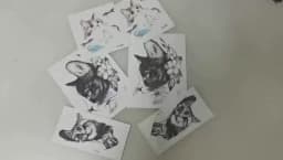 Tatoo Waterproof Cat Japanese Cute Pet Arm Semi Permanent Tattoo Cat Animal Funny Tattoo Sticker Temporary Tattoos for Men Women