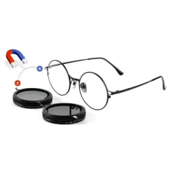 Hand Made ND9 Retro Punk Polarized Men Round Adjustable Sunglasses Women UV Anti UV Fishing Sunglasses ND Filter