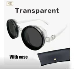Hand Made ND9 Retro Punk Polarized Men Round Adjustable Sunglasses Women UV Anti UV Fishing Sunglasses ND Filter