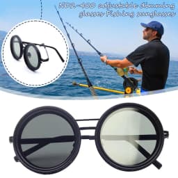 Hand Made ND9 Retro Punk Polarized Men Round Adjustable Sunglasses Women UV Anti UV Fishing Sunglasses ND Filter