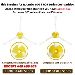 Fit For iRobot Roomba Serie 600 605 614 620 660 630 631 650 651 655 660 671 680 691 692 694 697 698 585 595 Parts Filter Brush
