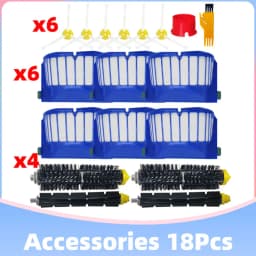 Fit For iRobot Roomba Serie 600 605 614 620 660 630 631 650 651 655 660 671 680 691 692 694 697 698 585 595 Parts Filter Brush
