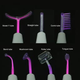 Replacement Violet Red High Frequency Electrodes Glass Tube for Facial Body Wand Acne Spot Wrinkle Removal Skin Care Beauty