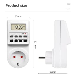 Electronic Digital Timer Switch Socket Kitchen Timer Outlet Programmable Timing Socket Control 220V EU US UK AU Plug