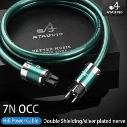 Hifi Power Cable High Quality OCC Copper EU US AU Power Cord For CD Decoder and Tube Amplifier