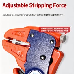 HS‑700D Automatic Duckbill Wire Stripper 0.25‑6mm² 2‑in‑1 Stripping Cutting Plier Adjustable Tension Spring Auto‑Open Electricia