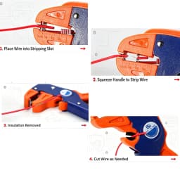 HS‑700D Automatic Duckbill Wire Stripper 0.25‑6mm² 2‑in‑1 Stripping Cutting Plier Adjustable Tension Spring Auto‑Open Electricia