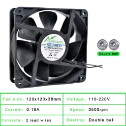 60mm 70mm 80mm 92mm 120mm 140mm Fan EC Brushless Cooling Fan AC 110V 120V 220V 240V for Cabinet Frequency Converter