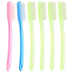 6pcs Super Hard Toothbrush Adult Toothbrush Hard Bristles Cleaning Teeth Stain Manual Brush Hygiene Travel Dental