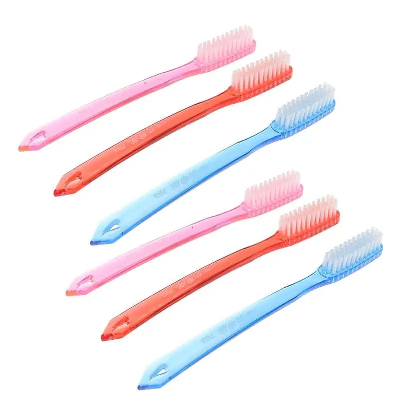 6pcs Super Hard Toothbrush Adult Toothbrush Hard Bristles Cleaning Teeth Stain Manual Brush Hygiene Travel Dental