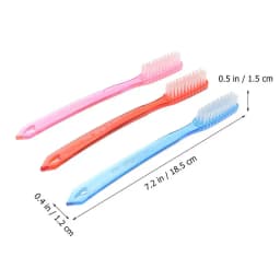 6pcs Super Hard Toothbrush Adult Toothbrush Hard Bristles Cleaning Teeth Stain Manual Brush Hygiene Travel Dental