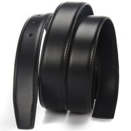 Belts No Buckle 2.8 3.0 3.5 cm Width Brand Automatic Buckle Black Genuine Leather Men's Belts Body Without Buckle Strap