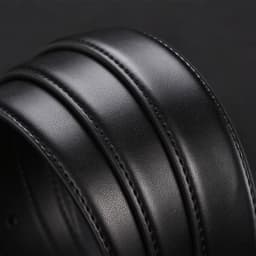 Belts No Buckle 2.8 3.0 3.5 cm Width Brand Automatic Buckle Black Genuine Leather Men's Belts Body Without Buckle Strap