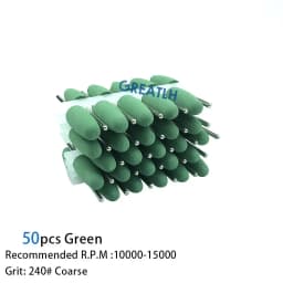 50pcs/set Teeth Whitening Equipment dental polishing 2.35mm dental silicone Rubber polishers burs
