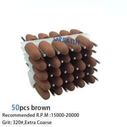 50pcs/set Teeth Whitening Equipment dental polishing 2.35mm dental silicone Rubber polishers burs