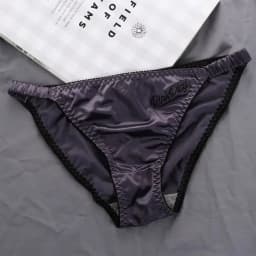 Sexy Girl Thongs Women Glossy Underwear Panty Low Waist Solid Color Satin Fabric Briefs Embroidery Fitness Sports Underpants