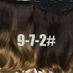 DinDong Clips In Hair Extensions 32Inch Synthetic Wavy 210G Premium Heat Resistant Hair 613# Blonde Brown 19 Colors Available