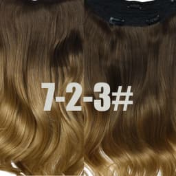 DinDong Clips In Hair Extensions 32Inch Synthetic Wavy 210G Premium Heat Resistant Hair 613# Blonde Brown 19 Colors Available