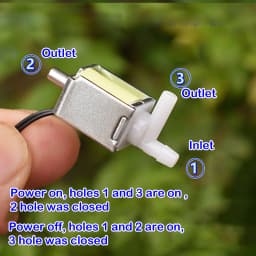 Micro Solenoid Valve 2-position 3-way DC 5V 6V 1.5W Mini 10mm Electromagnetic Valve Electrically Controlled Air Valve Switch