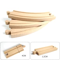 All Kinds Wooden Train Track Accessories Beech Wooden Railway Track Fit for All Brand Train Toys for Children Educational