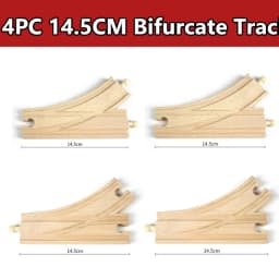 All Kinds Wooden Train Track Accessories Beech Wooden Railway Track Fit for All Brand Train Toys for Children Educational