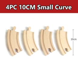 All Kinds Wooden Train Track Accessories Beech Wooden Railway Track Fit for All Brand Train Toys for Children Educational