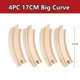 All Kinds Wooden Train Track Accessories Beech Wooden Railway Track Fit for All Brand Train Toys for Children Educational