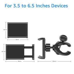Universal Bicycle Phone Holder Motorcycle Bike Cell Phone Holder Handlebar Stand Mount for iPhone 15 Xiaomi Samsung GPS Bracket