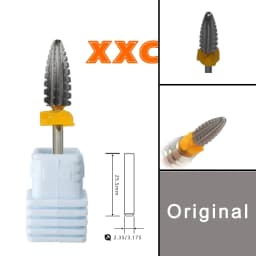 2 Way Typhoon Carbide Left+Right Hand Stable Shank Accessories Cutter Pedicure Nail Drill Bits