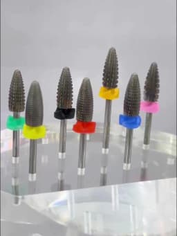2 Way Typhoon Carbide Left+Right Hand Stable Shank Accessories Cutter Pedicure Nail Drill Bits