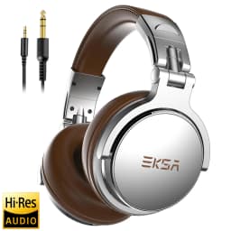 Oneodio EKSA P100 3.5/6.35mm Wired Studio HiFi Headphones Over Ear Professional Hi-Res DJ Monitor Headset With Mic For Guitar