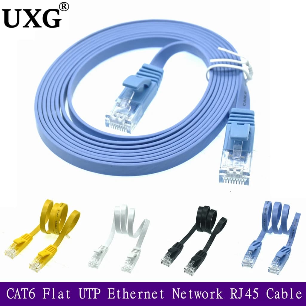 20cm 50cm 1m 3ft Short Cable CAT6 Flat UTP Ethernet Network Cable RJ45 Patch LAN Cable Black White Blue Color 5m 10m 20m 30m