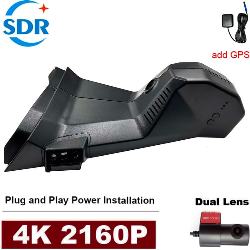 4K HD Plug And Play Dashcam Wifi Car DVR For Peugeot 3008 Allure 4008 5008 GT DS7 CROSSBACK Citroen C5 X7 APP&GPS Trajectory