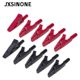 JXSINONE P2009 6Colors Full Insulated Crocodile clip connect 2mm Banana Female Adapter Test Probe Alligator Clip