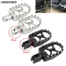 Wide MX Foot Pegs Motorcycle Footpegs Driver Passenger Front/Rear CNC For Harley Softail Fat Bob Breakout FLFB/S FXBB 2018-2023
