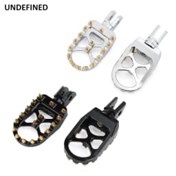Wide MX Foot Pegs Motorcycle Footpegs Driver Passenger Front/Rear CNC For Harley Softail Fat Bob Breakout FLFB/S FXBB 2018-2023