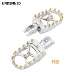 Wide MX Foot Pegs Motorcycle Footpegs Driver Passenger Front/Rear CNC For Harley Softail Fat Bob Breakout FLFB/S FXBB 2018-2023