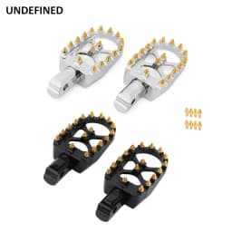 Wide MX Foot Pegs Motorcycle Footpegs Driver Passenger Front/Rear CNC For Harley Softail Fat Bob Breakout FLFB/S FXBB 2018-2023