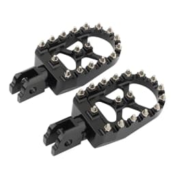 Wide MX Foot Pegs Motorcycle Footpegs Driver Passenger Front/Rear CNC For Harley Softail Fat Bob Breakout FLFB/S FXBB 2018-2023