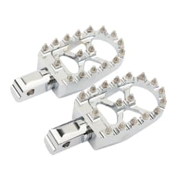 Wide MX Foot Pegs Motorcycle Footpegs Driver Passenger Front/Rear CNC For Harley Softail Fat Bob Breakout FLFB/S FXBB 2018-2023