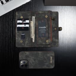 For iPhone 12 13 14 15 16 17 Pro Max Case Flip Leather Wallet Phone Bag Cover For Coque iPhone 15 12 13 Mini 12Pro 14 Plus Case