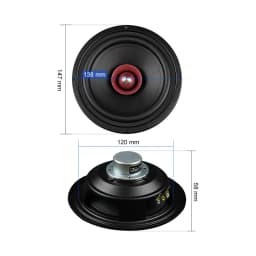 AIYIMA 2Pcs 5.25 Inch Hifi Full Range Speaker Units 4 8 Ohm 40W NdFeB Magnet Loudspaeker Home Theater Music Sound Speaker